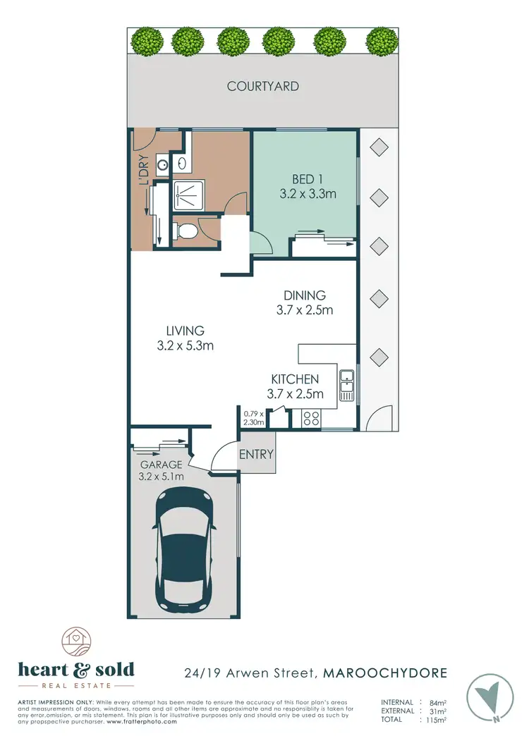 Floorplan of Homely unit listing, 24/19 Arwen Street, Maroochydore QLD 4558