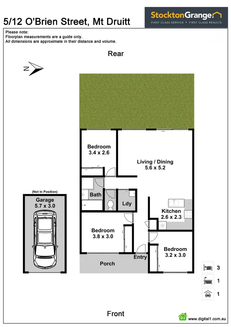 Floorplan of Homely villa listing, 5/12 O'Brien Street, Mount Druitt NSW 2770