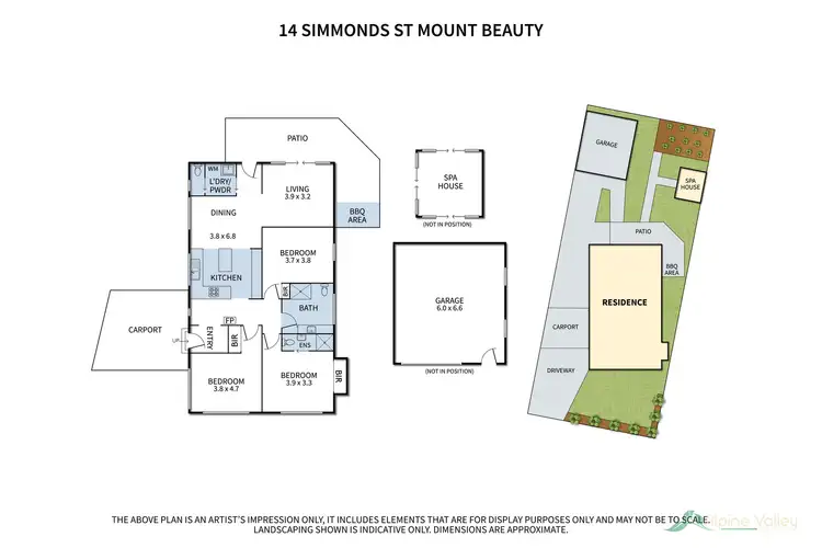Floorplan of Homely house listing, 14 Simmonds Street, Mount Beauty VIC 3699