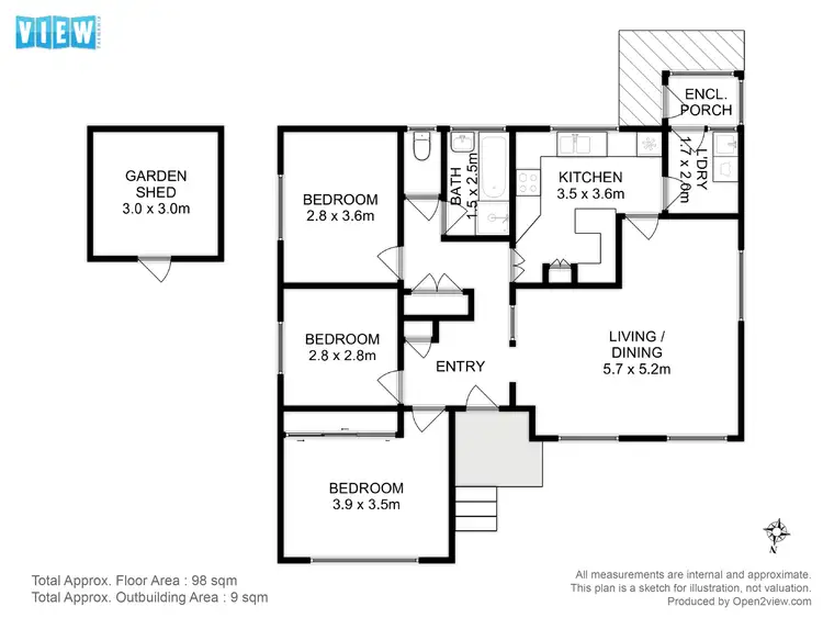 Floorplan of Homely house listing, 11 Chandos Drive, Berriedale TAS 7011