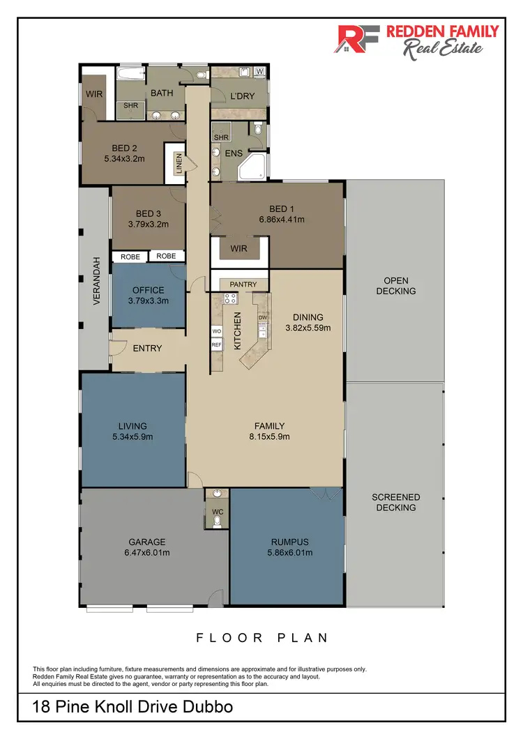 Floorplan of Homely house listing, 18 Pine Knoll Drive, Dubbo NSW 2830