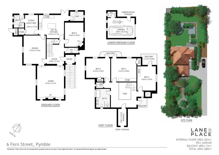 Floorplan of Homely house listing, 6 Fern Street, Pymble NSW 2073