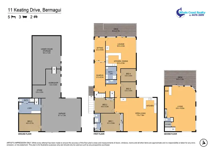 Floorplan of Homely house listing, 11 Keating Drive, Bermagui NSW 2546