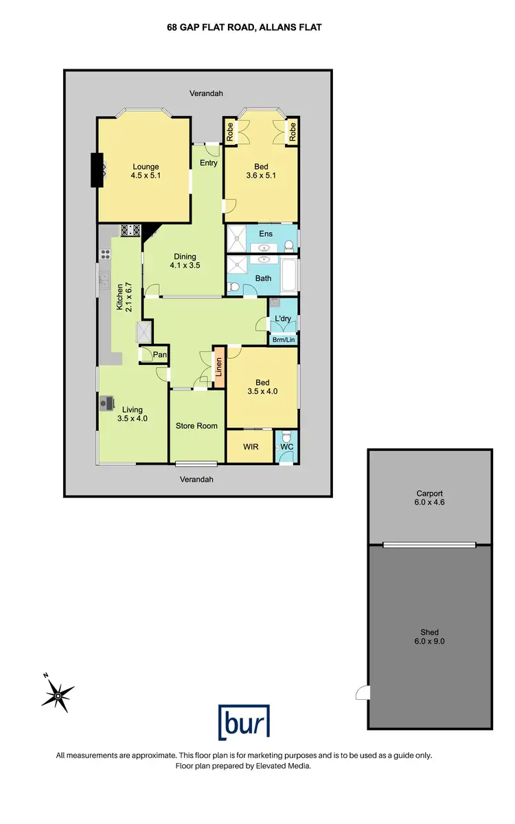 Floorplan of Homely rural property listing, 68 Gap Flat Road, Allans Flat VIC 3691