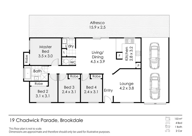 Floorplan of Homely house listing, 19 Chadwick Parade, Brookdale WA 6112