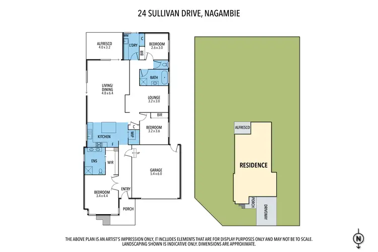 Floorplan of Homely house listing, 24 Sullivan Drive, Nagambie VIC 3608