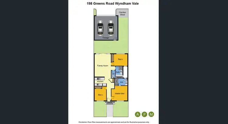 Floorplan of Homely unit listing, 198 Greens Road, Wyndham Vale VIC 3024