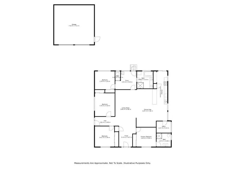 Floorplan of Homely house listing, 13 Motavu Drive, Horsham VIC 3400