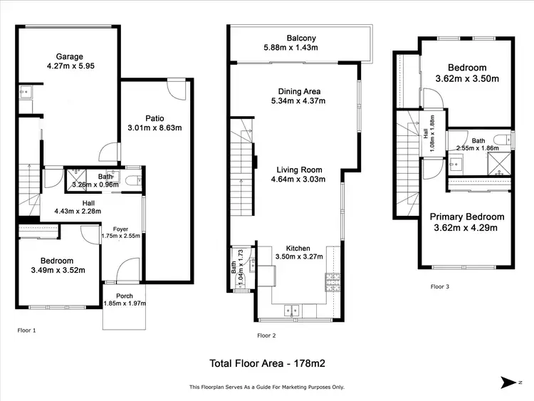 Floorplan of Homely townhouse listing, 3/12 William Street, Cranbourne VIC 3977