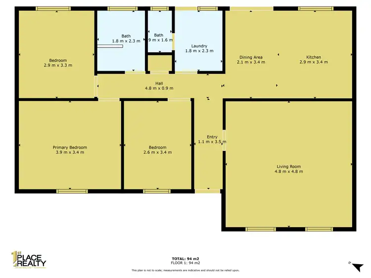 Floorplan of Homely house listing, 3 Newman Close, Cooloongup WA 6168