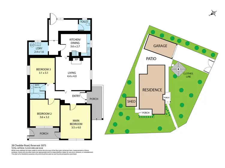 Floorplan of Homely house listing, 28 Cheddar Road, Reservoir VIC 3073