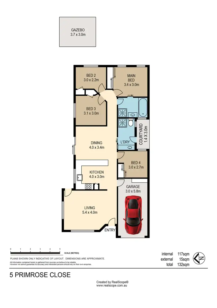 Floorplan of Homely house listing, 5 Primrose Close, Wavell Heights QLD 4012