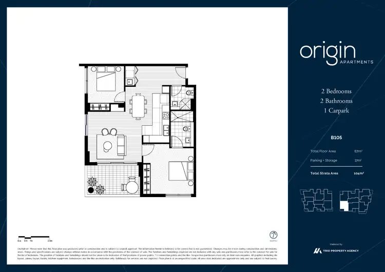 Floorplan of Homely apartment listing, 105/1B Crandon Road, Epping NSW 2121