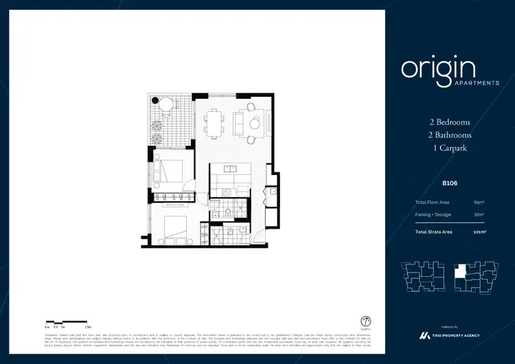 Floorplan of Homely apartment listing, 106/1B Crandon Road, Epping NSW 2121
