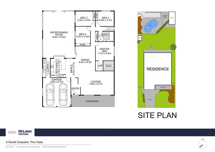 Floorplan of Homely house listing, 5 Devitt Crescent, The Oaks NSW 2570