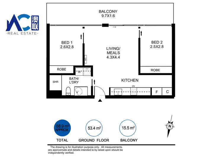 Floorplan of Homely apartment listing, 720/33 Warwick Street, Walkerville SA 5081