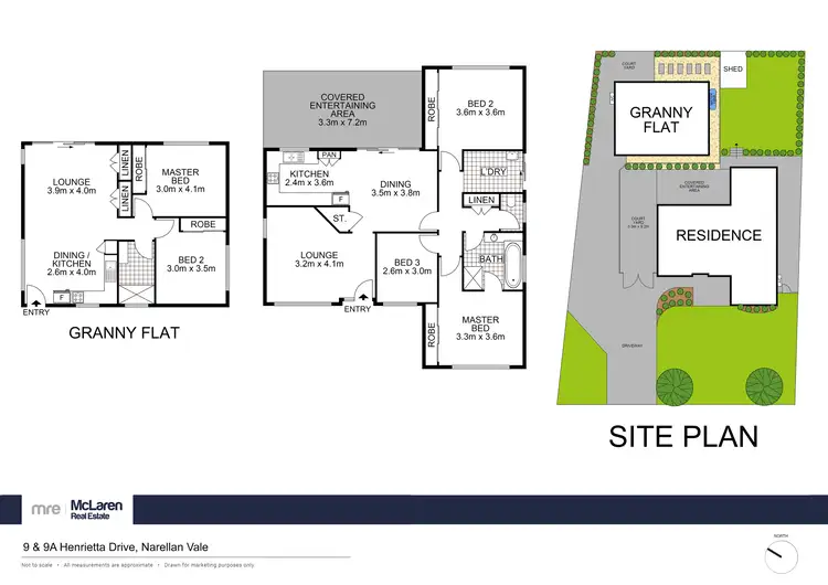 Floorplan of Homely house listing, 9 & 9a Henrietta Drive, Narellan Vale NSW 2567
