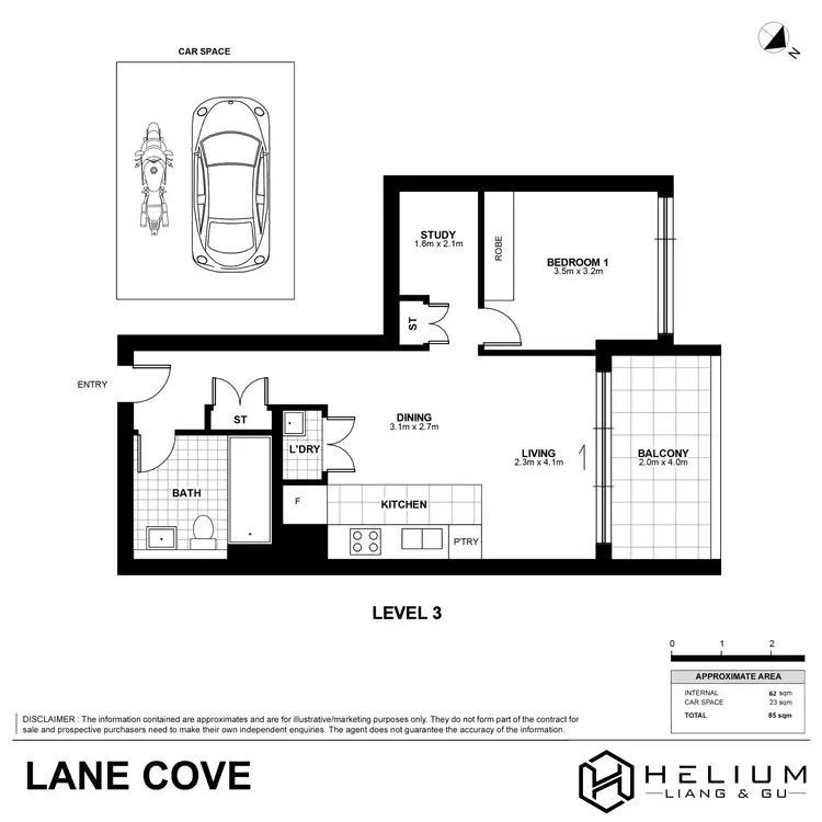 Floorplan of Homely apartment listing, 303/9 Mafeking Avenue, Lane Cove NSW 2066
