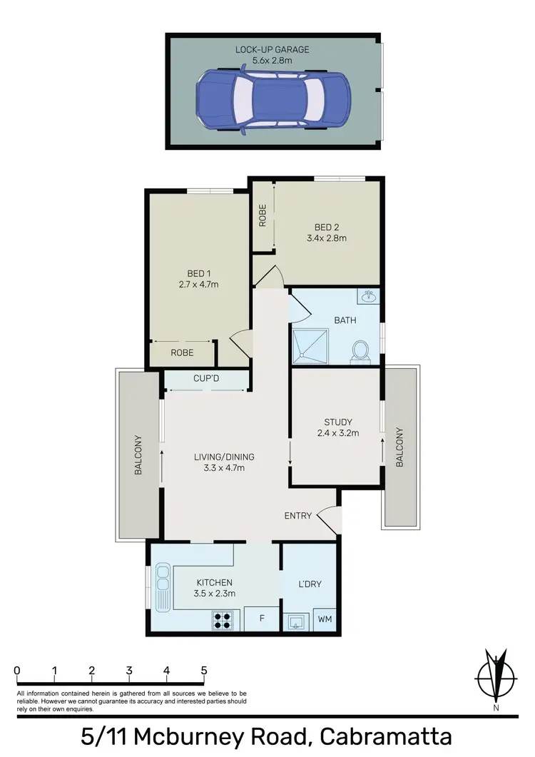 Floorplan of Homely apartment listing, 5/11 Mcburney Road, Cabramatta NSW 2166