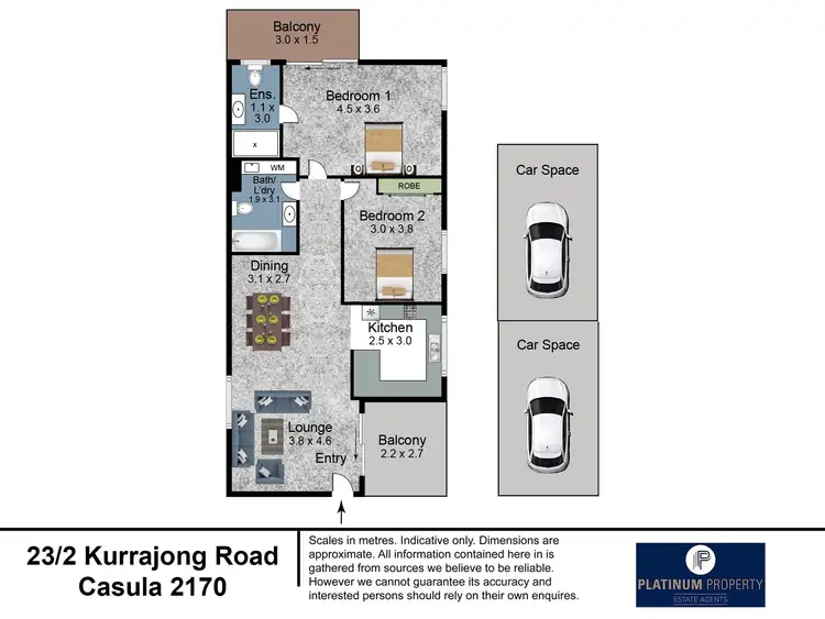 Floorplan of Homely apartment listing, 23/2 Kurrajong Road, Casula NSW 2170