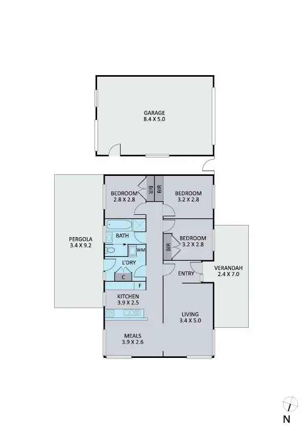 Floorplan of Homely house listing, 14 Whitestone Court, Endeavour Hills VIC 3802