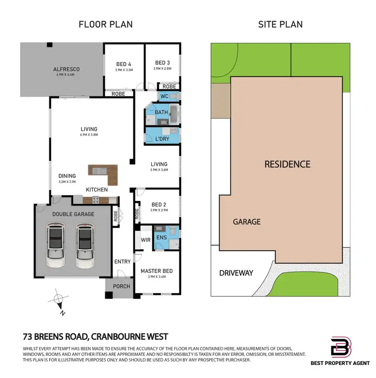 Floorplan of Homely house listing, 73 Breens Road, Cranbourne West VIC 3977