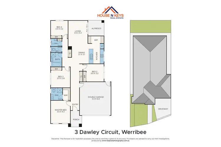 Floorplan of Homely house listing, 3 Dawley Circuit, Werribee VIC 3030
