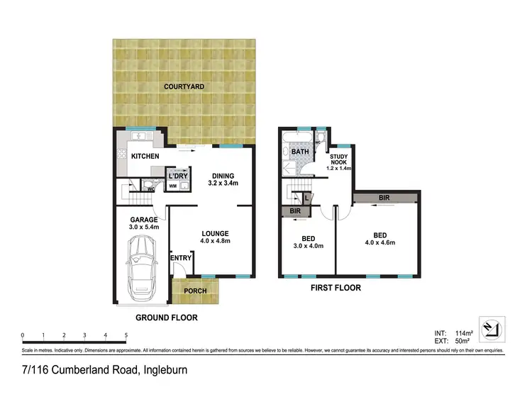 Floorplan of Homely townhouse listing, 7/116-118 Cumberland Road, Ingleburn NSW 2565