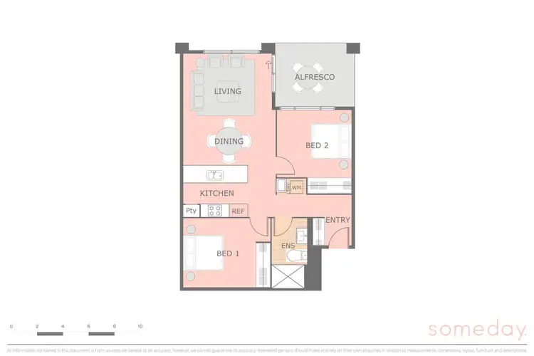 Floorplan of Homely apartment listing, 510/19 Challis Street, Dickson ACT 2602