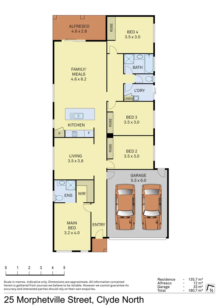 Floorplan of Homely house listing, 25 Morphetville Street, Clyde North VIC 3978