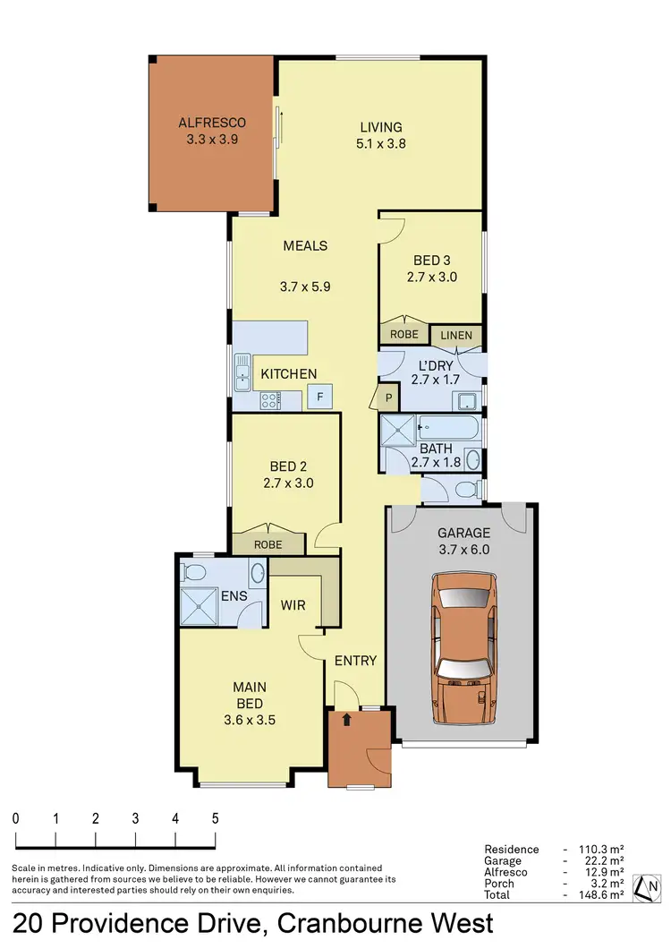 Floorplan of Homely house listing, 20 Providence Drive, Cranbourne West VIC 3977