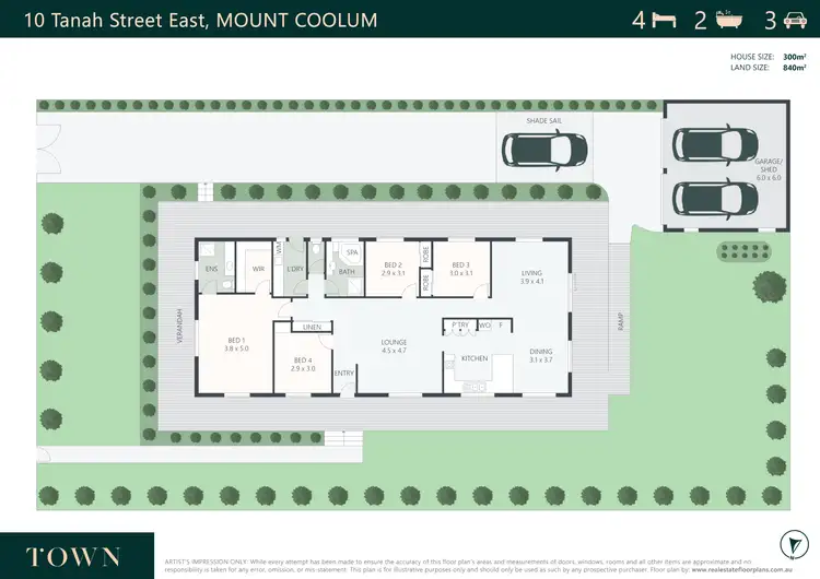 Floorplan of Homely house listing, 10 Tanah Street East, Mount Coolum QLD 4573