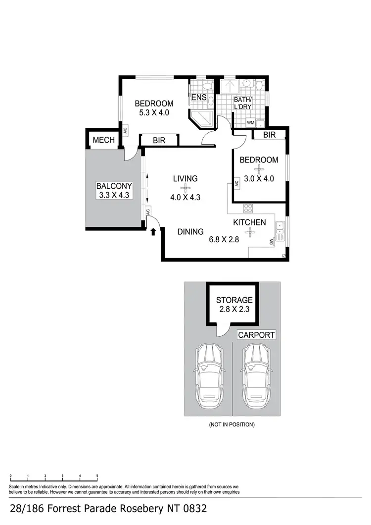 Floorplan of Homely apartment listing, 28/186 Forrest Pde, Rosebery NT 832