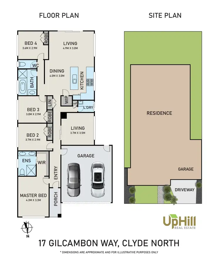 Floorplan of Homely house listing, 17 Gilcambon Way, Clyde North VIC 3978