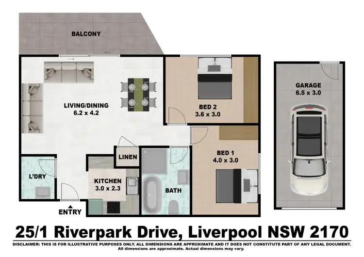 Floorplan of Homely unit listing, 25/1 Riverpark Drive, Liverpool NSW 2170