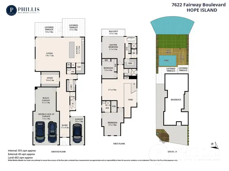 Floorplan of Homely house listing, 7622 Fairway Boulevard, Hope Island QLD 4212