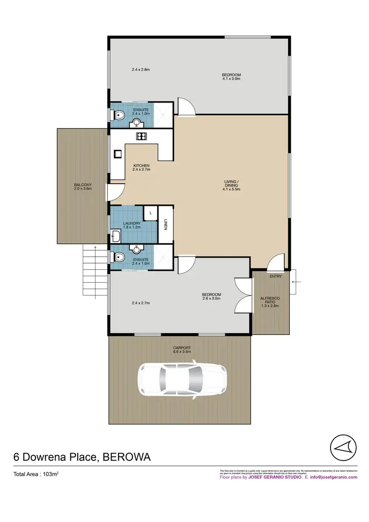 Floorplan of Homely house listing, 6 DOWRENA PLACE, Berowra NSW 2081