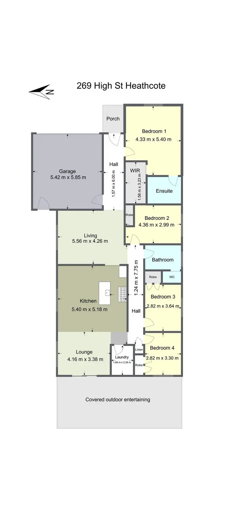 Floorplan of Homely house listing, 269 High Street, Heathcote VIC 3523