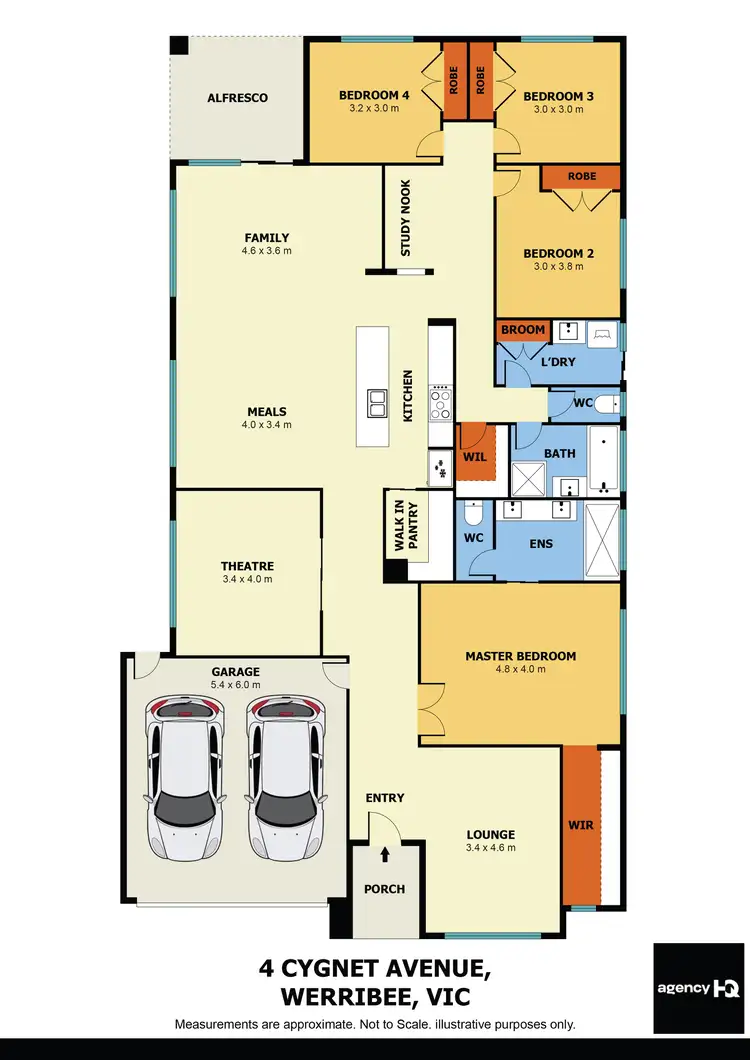 Floorplan of Homely house listing, 4 Cygnet Avenue, Werribee VIC 3030
