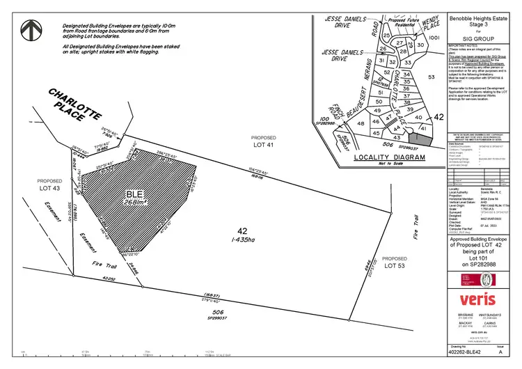 Floorplan of Homely land listing, LOT 42, 2558 Beaudesert-Nerang Road, Canungra QLD 4275