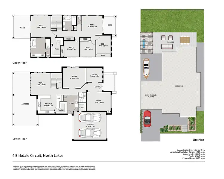 Floorplan of Homely house listing, 4 Birkdale Circuit, North Lakes QLD 4509