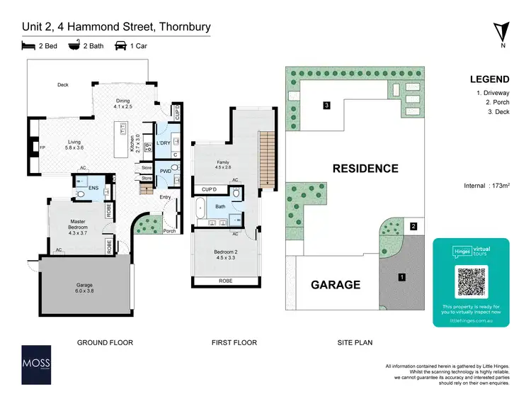 Floorplan of Homely townhouse listing, 2/4 Hammond Street, Thornbury VIC 3071