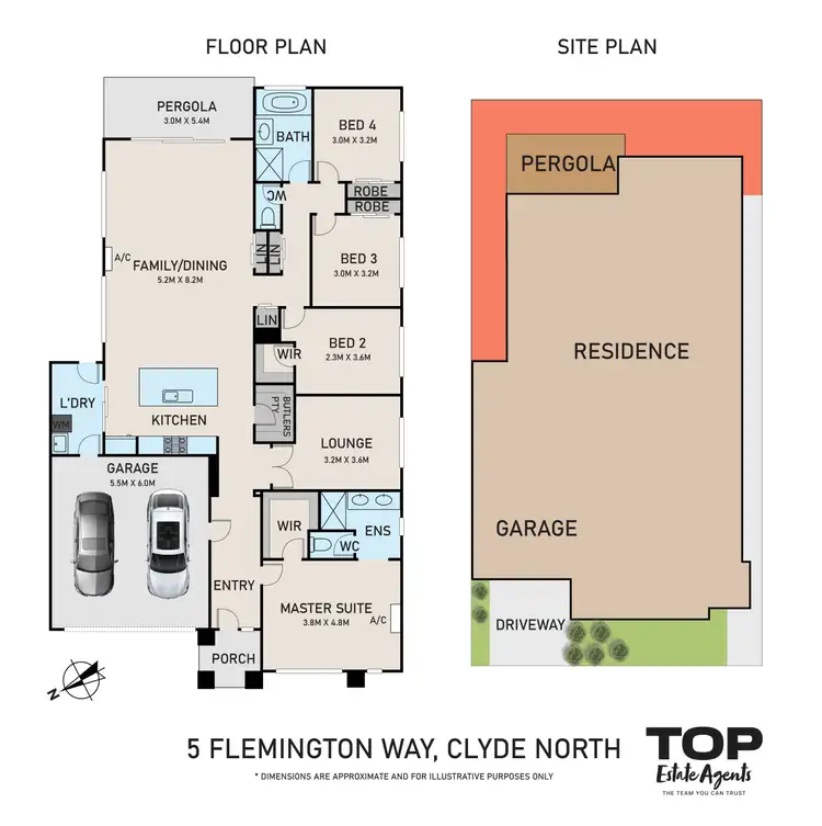 Floorplan of Homely house listing, 5 Flemington Way, Clyde North VIC 3978