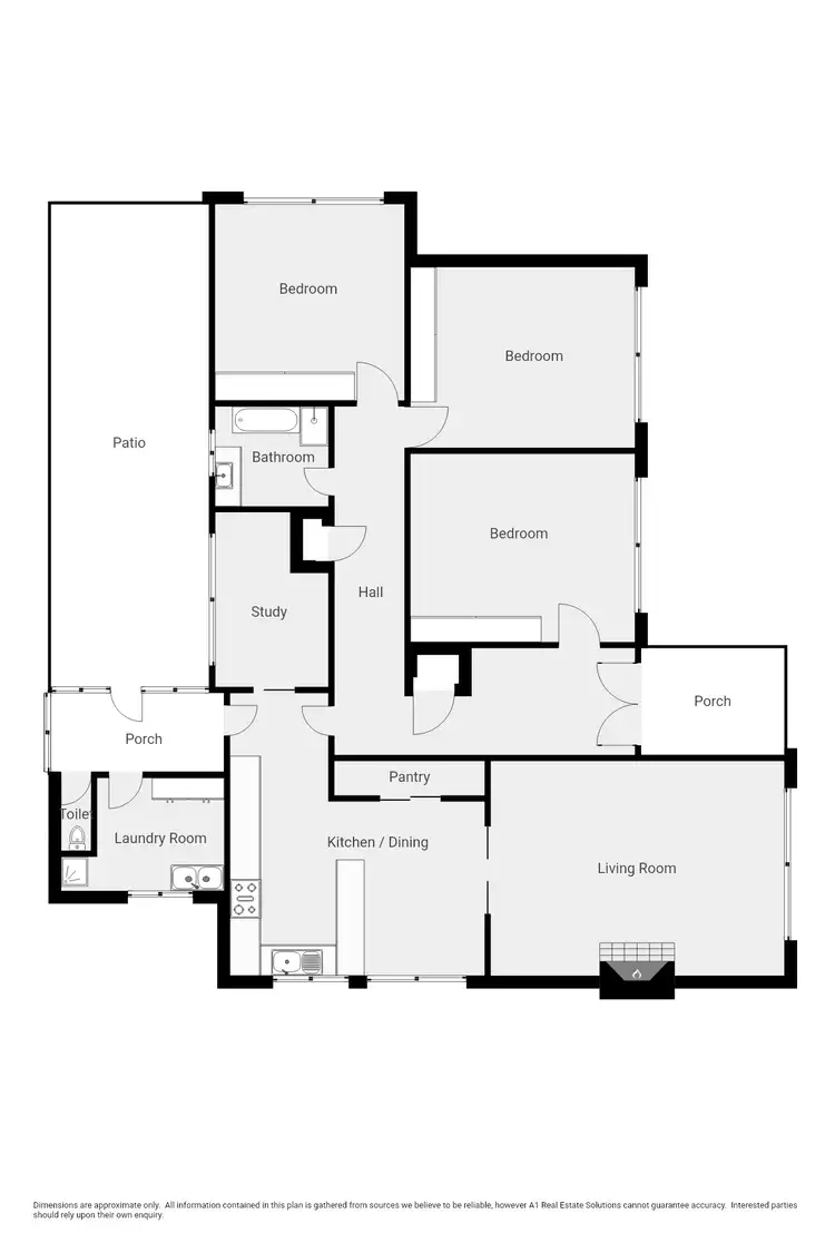 Floorplan of Homely rural property listing, 125 Millards Road, Homerton VIC 3304