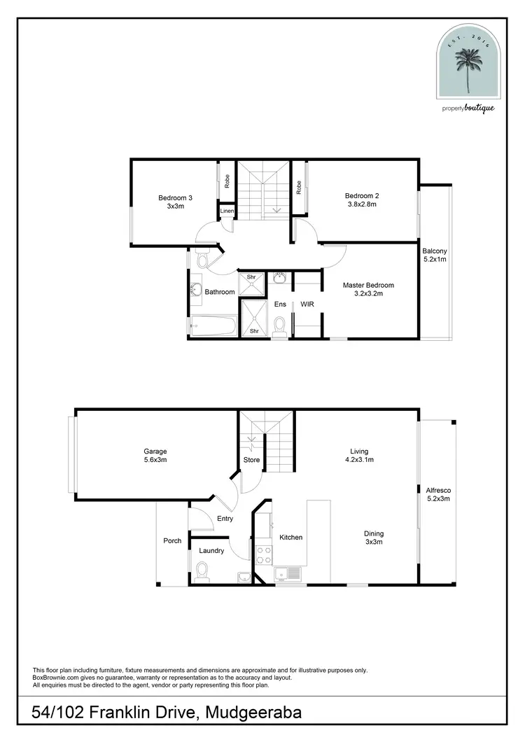 Floorplan of Homely townhouse listing, 54/102 Franklin Drive, Mudgeeraba QLD 4213