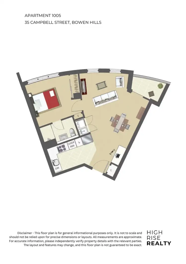 Floorplan of Homely apartment listing, 1005/35 Campbell Street, Bowen Hills QLD 4006