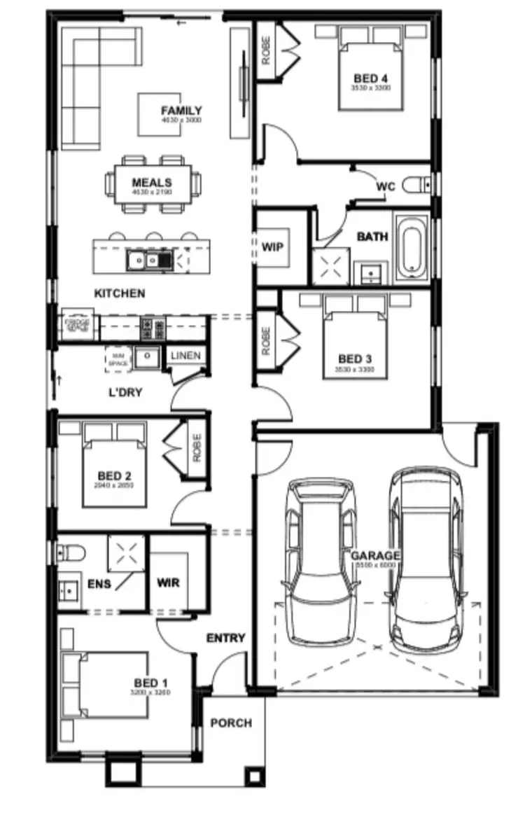 Floorplan of Homely house listing, Lot 2044 Claymore street, Skye VIC 3977