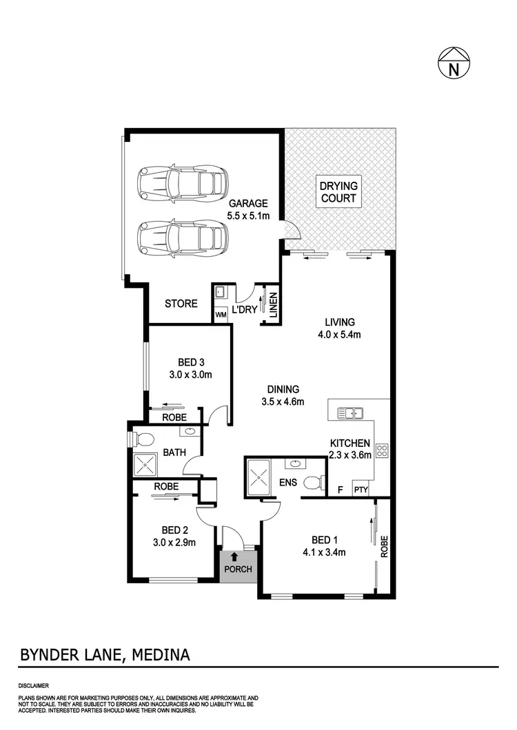 Floorplan of Homely house listing, 1 Bynder Lane, Medina WA 6167