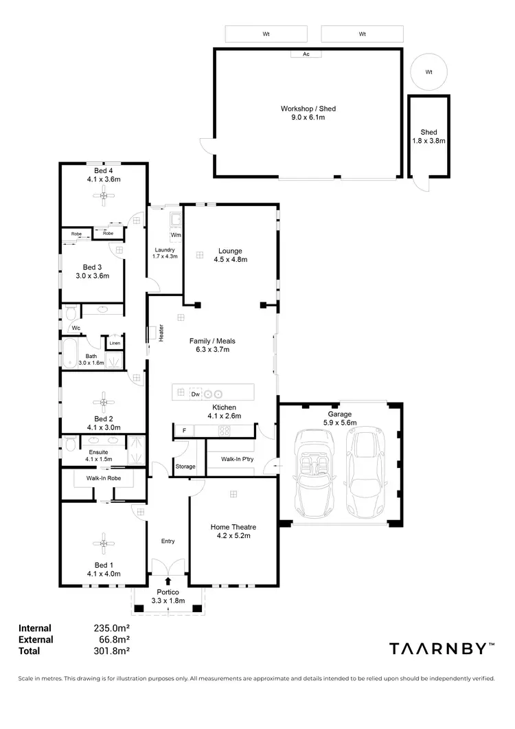 Floorplan of Homely house listing, 356 Fradd East Road, Munno Para West SA 5115