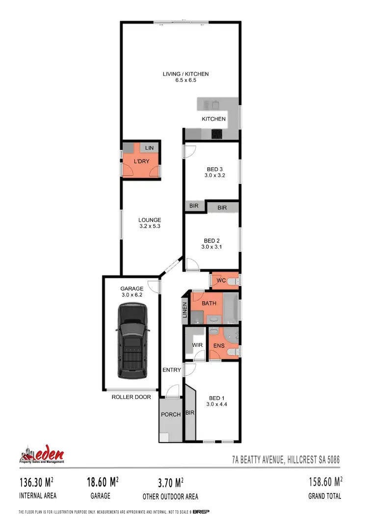 Floorplan of Homely house listing, 7A Beatty Avenue, Hillcrest SA 5086